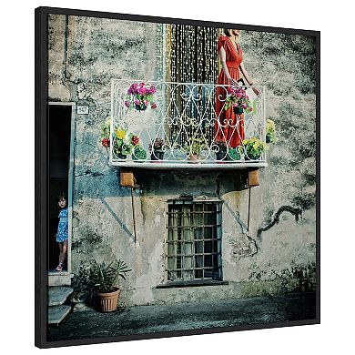 Chains Of Gold By Ambra Framed Canvas Wall Art Print