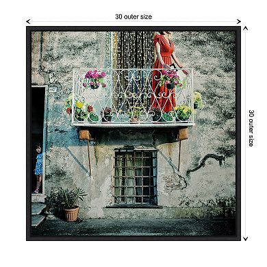 Chains Of Gold By Ambra Framed Canvas Wall Art Print