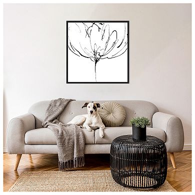 Whisper 2 (flower) By Lesia Binkin Framed Canvas Wall Art Print