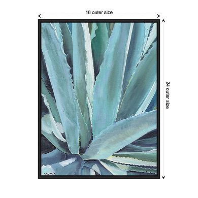 Blue Agave By Alana Clumeck Framed Canvas Wall Art Print