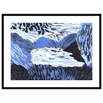 Misty Landscape By Charlotte Orr Wood Framed Wall Art Print