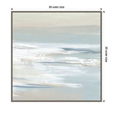 Shadows Of The Sea I By Lera Framed Canvas Wall Art Print