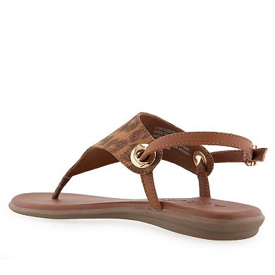 Aerosoles Conclusion Women's Cheetah Print Thong Sandals