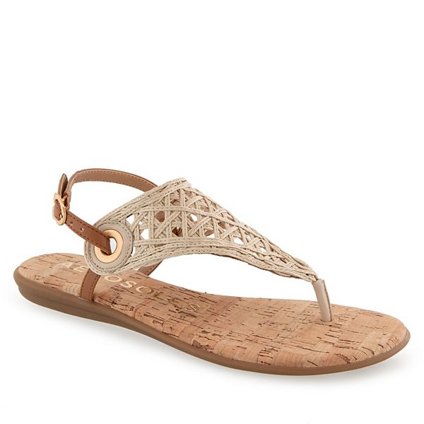 Aerosoles Conclusion Women's Thong Sandals - Beige Khaki (7.5 MED)