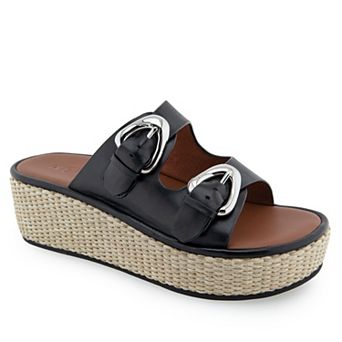 Aerosoles Darcy Women's Leather Platform Sandals