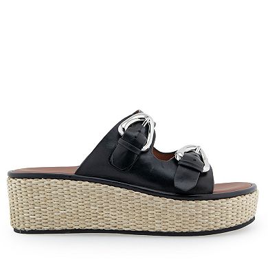 Aerosoles Darcy Women's Leather Platform Sandals