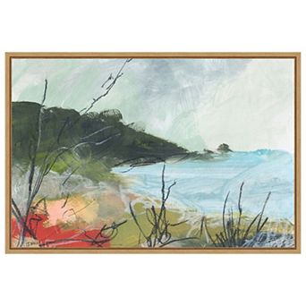 Wandering Water No. 2 By Jan Weiss Framed Canvas Wall Art Print