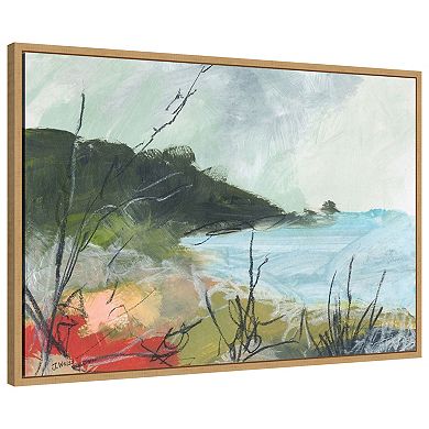 Wandering Water No. 2 By Jan Weiss Framed Canvas Wall Art Print