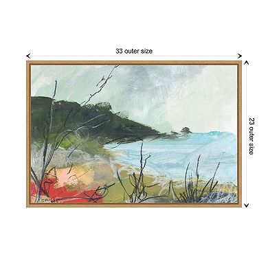 Wandering Water No. 2 By Jan Weiss Framed Canvas Wall Art Print