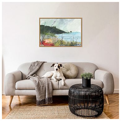 Wandering Water No. 2 By Jan Weiss Framed Canvas Wall Art Print