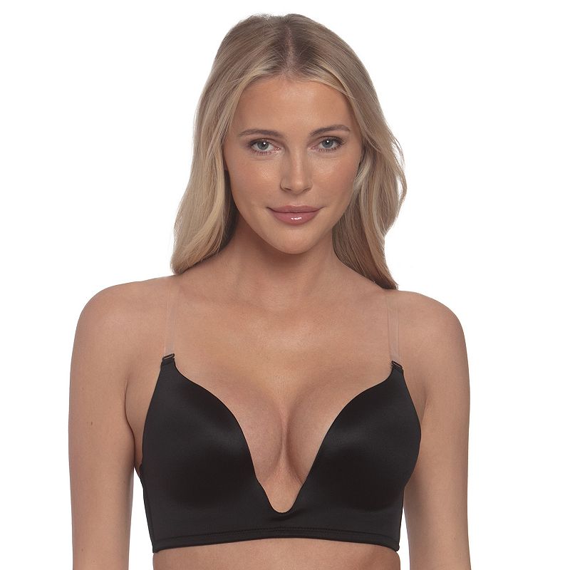 Dominique Uma U-Plunge Convertible Bra 4000, Women's, Size: 32 D, Black