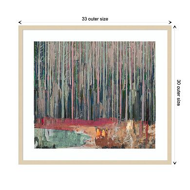 Forests Edge By David Mcconochie Wood Framed Wall Art Print