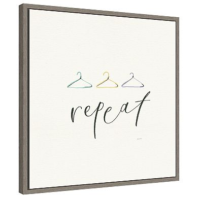 Wash Dry Fold Repeat Iv By Jenaya Jackson Framed Canvas Wall Art Print