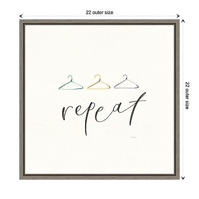 Wash Dry Fold Repeat Iv By Jenaya Jackson Framed Canvas Wall Art Print