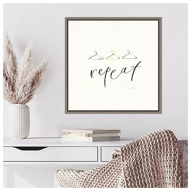 Wash Dry Fold Repeat Iv By Jenaya Jackson Framed Canvas Wall Art Print