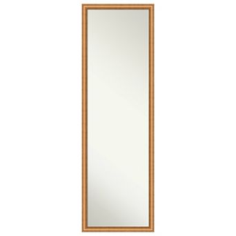Salon Scoop Wood Non-beveled On The Door Mirror Full Length Mirror