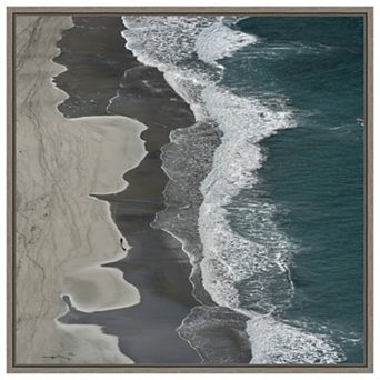 Running Waves By Lex Molenaar Framed Canvas Wall Art Print