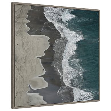 Running Waves By Lex Molenaar Framed Canvas Wall Art Print