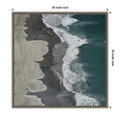 Running Waves By Lex Molenaar Framed Canvas Wall Art Print