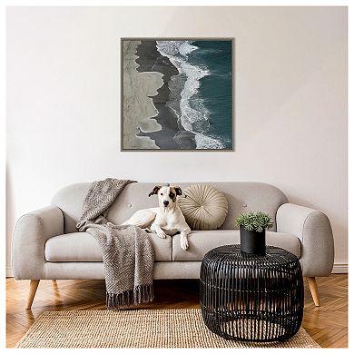 Running Waves By Lex Molenaar Framed Canvas Wall Art Print