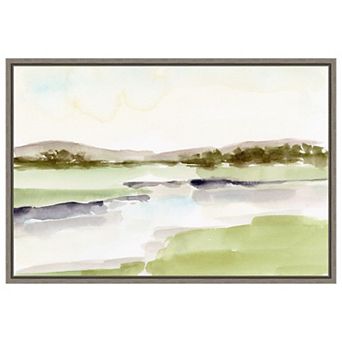 Lake Horizon I By Ethan Harper Framed Canvas Wall Art Print