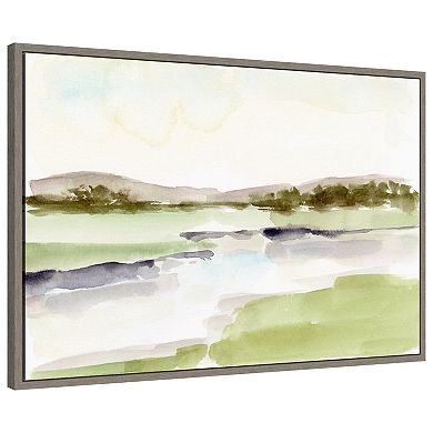 Lake Horizon I By Ethan Harper Framed Canvas Wall Art Print