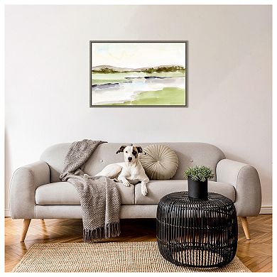 Lake Horizon I By Ethan Harper Framed Canvas Wall Art Print
