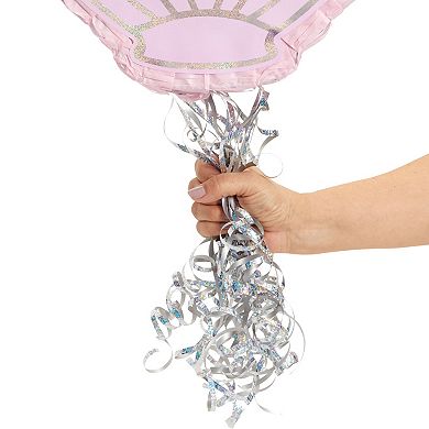 Seashell Pull String Pinata For Mermaid Birthday Party Supplies, 14 X 13 X 3 In