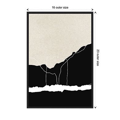 Apart By Design Fabrikken Framed Canvas Wall Art Print