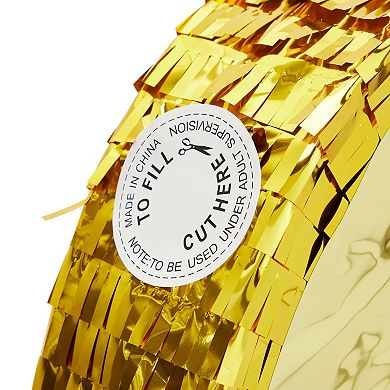 Small Number 6 Pinata, 6th Birthday Decorations For Kids Or Pets Party, 16x11x3"