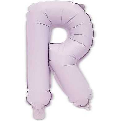 Happy Birthday Pink & Purple Letters 16" Balloons Banner For Party Decorations