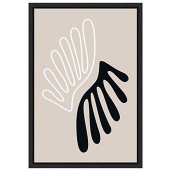 The Leaf 1 By Design Fabrikken Framed Canvas Wall Art Print