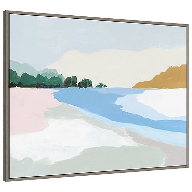 Soft Coastal Ii By Isabelle Z Framed Canvas Wall Art Print