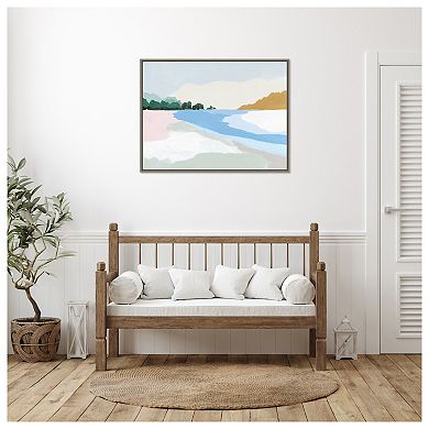 Soft Coastal Ii By Isabelle Z Framed Canvas Wall Art Print