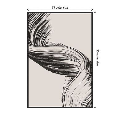 Brushed Ii By Design Fabrikken Framed Canvas Wall Art Print
