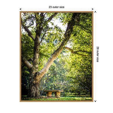 A Place To Ponder (tree) By Matt Marten Framed Canvas Wall Art Print