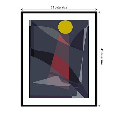 Lighthouse By Alex Caminker Wood Framed Wall Art Print