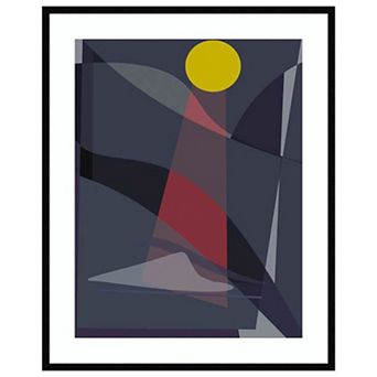 Lighthouse By Alex Caminker Wood Framed Wall Art Print