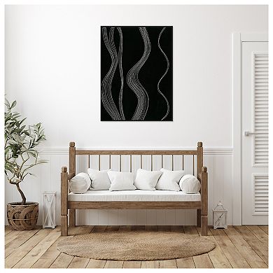 Rippling Stitches I By Regina Moore Framed Canvas Wall Art Print