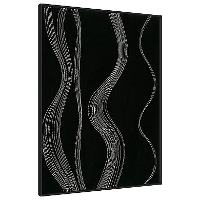 Rippling Stitches I By Regina Moore Framed Canvas Wall Art Print