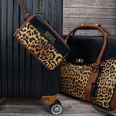 Badgley Mischka Leopard Vegan Leather Pouch Belt Bag