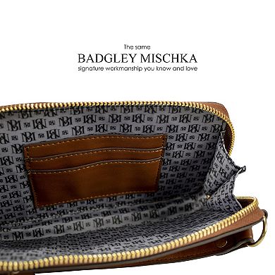 Badgley Mischka Leopard Vegan Leather Pouch Belt Bag