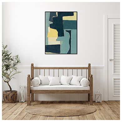 Blue Note Ii By Rob Delamater Framed Canvas Wall Art Print