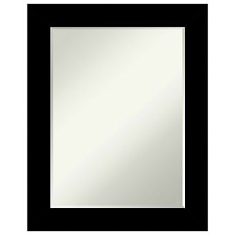 Basic Petite-bevel Wood Bathroom Wall Mirror