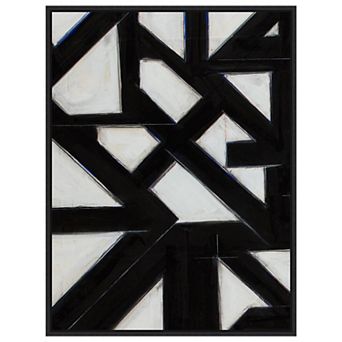 Topographic Iv By Rob Delamater Framed Canvas Wall Art Print