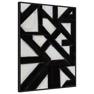 Topographic Iv By Rob Delamater Framed Canvas Wall Art Print