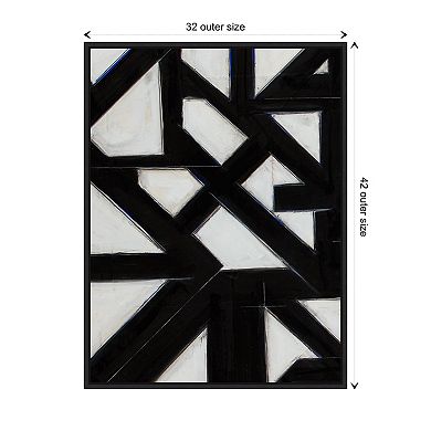 Topographic Iv By Rob Delamater Framed Canvas Wall Art Print