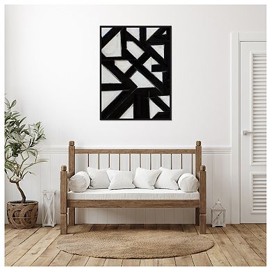 Topographic Iv By Rob Delamater Framed Canvas Wall Art Print