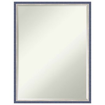 Theo Petite Bevel Wood Bathroom Wall Mirror