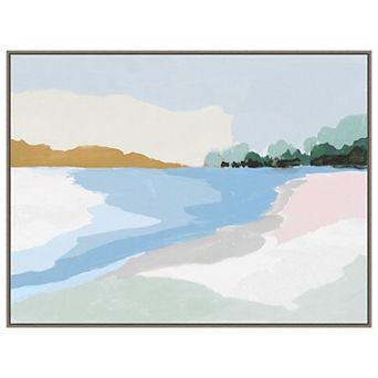Soft Coastal I By Isabelle Z Framed Canvas Wall Art Print